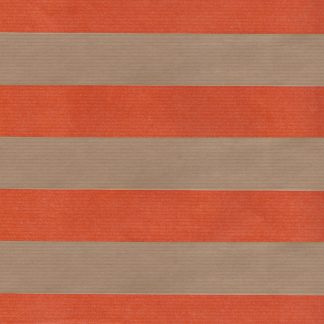 Ribbed Orange Stripe Wrapping Paper