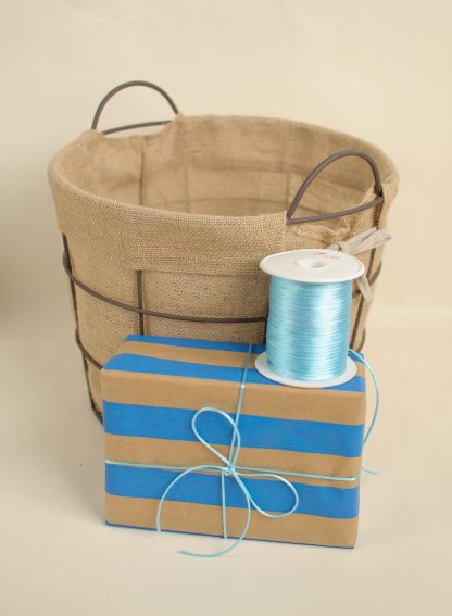 Ribbed Blue Stripe Wrapping Paper