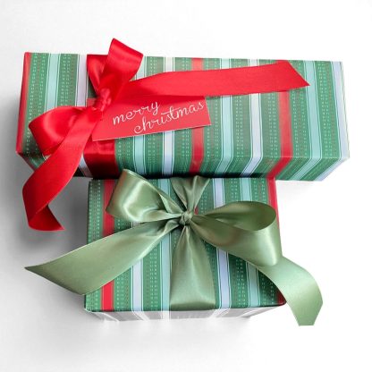 RED <br>25mm Fabric Satin Ribbon - Image 2