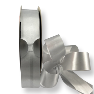 Silver Satin Pull Bow