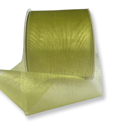 Lime Organza 50mm