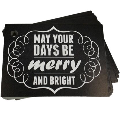 Merry & Bright Chalk Gift Tag