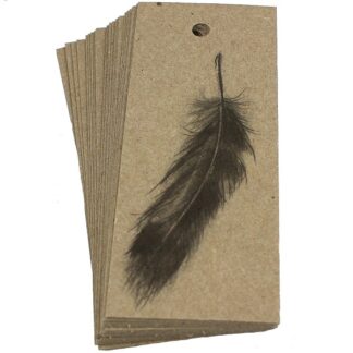 Feather Kraft Gift Tag