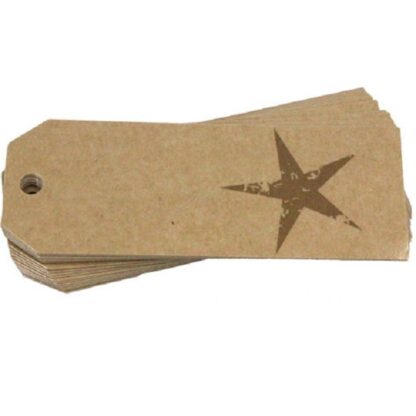Gold Star Gift Tag