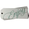 Enjoy White Gift Tag