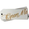 Open Me White Gift Tag