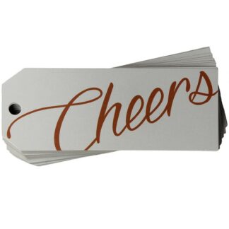 Cheers White Gift Tag