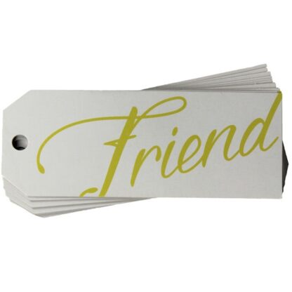 Friend White Gift Tag