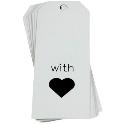 With Love White Gift Tag