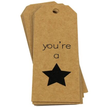 You're a Star Kraft Gift Tag