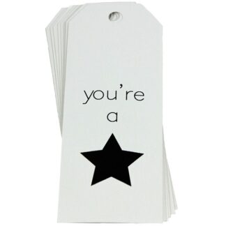 You're a Star - White Gift Tag