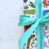 Frank Wrapping Paper with Matte Ribbon and Raffia