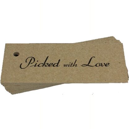 Picked With Love Kraft Gift Tag