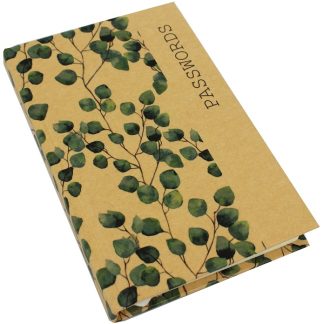 Kraft Password Book - Eucalypt