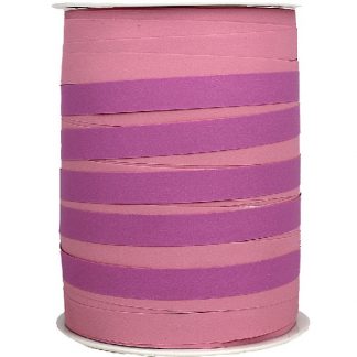 Pink Bicolour Matte Ribbon 10mm