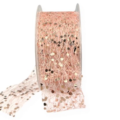 Rose Gold Sequin Ribbon