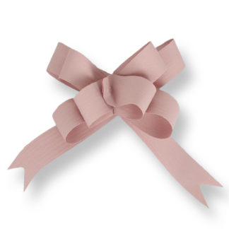 Dusky Pink Matte Pull Bow