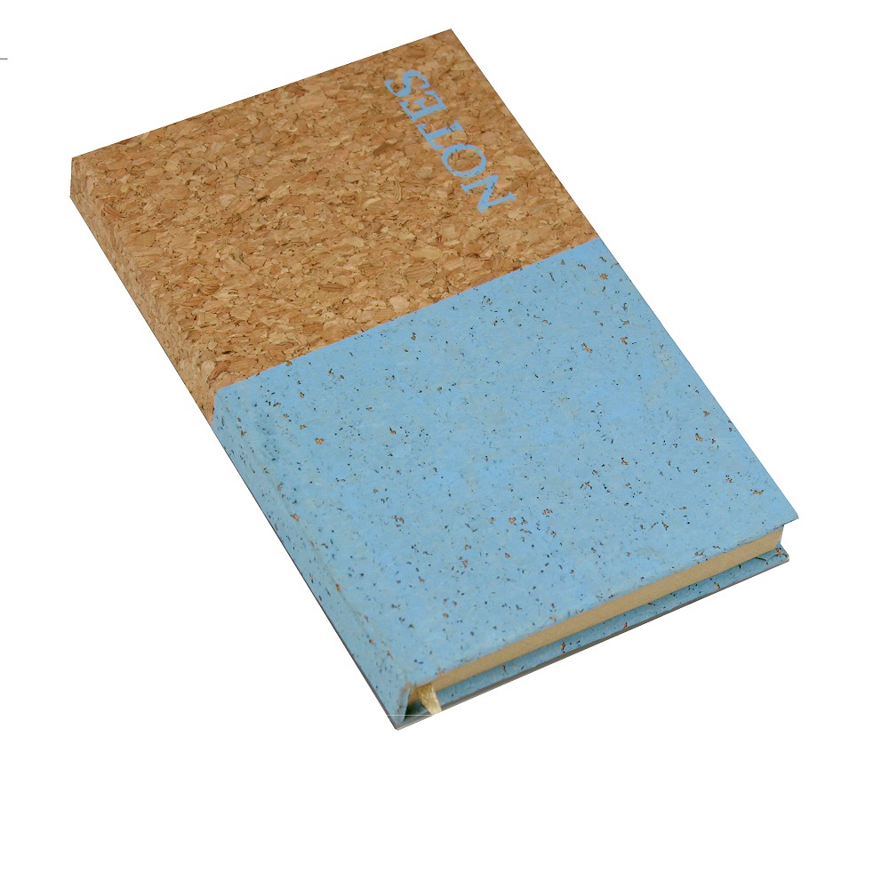 A6 Cork Notebook Blue Dipped