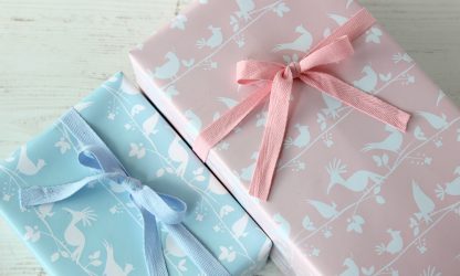 Baby Birds Wrap with Cotton Ribbon