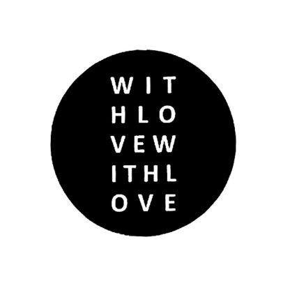 With Love - B+W Sticker