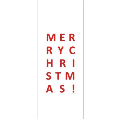 Merry Christmas White Gift Tag