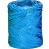 Light Blue Metallic Raffia
