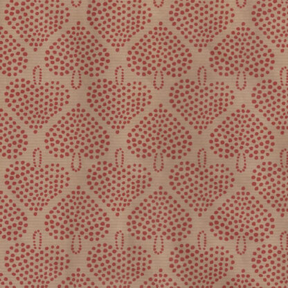 Ribbed Red Hearty Narrow Wrapping Paper