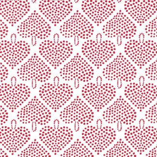 Red Hearty Wrapping Paper