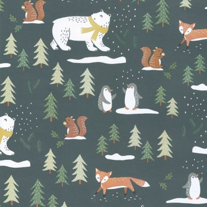 Matte Winter Wood Wrapping Paper