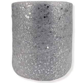 Silver Sequin Tulle