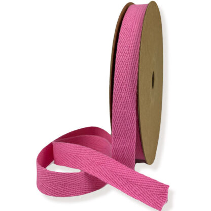 Bright Pink Cotton Ribbon