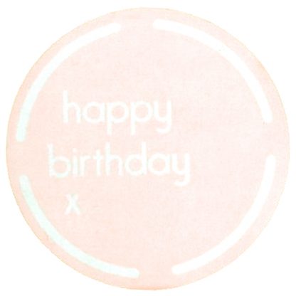 Happy Birthday Pink Sticker