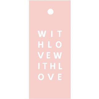 With Love - Pink Gift Tag