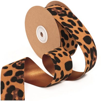 Leopard Fabric Ribbon 40mm