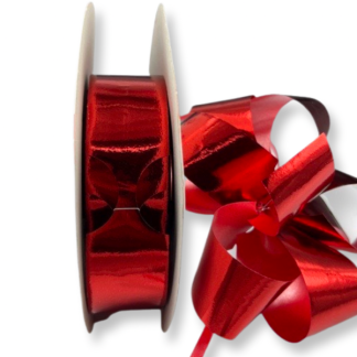 Red Metallic Pull Bow