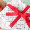 Ligonberry Wrapping Paper with Red Cotton Ribbon