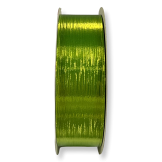 Lime Ribbed Metallic 31mm Curling Ribbon