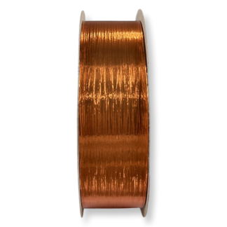 Orange Ribbed Metallic 31mm Curling Ribbon
