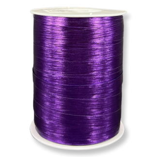 Violet Ribbed Metallic 10mm Curling Ribbon