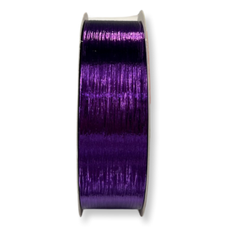 Violet Ribbed Metallic 31mm Curling Ribbon