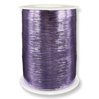 Lilac Ribbed Metallic 10mm Curling Ribbon