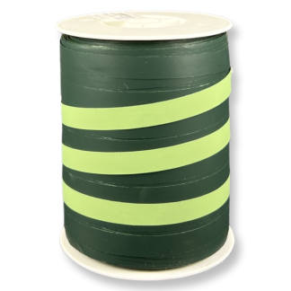 Green Bicolour Matte Curling Ribbon 10mm