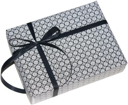 Black Cirkel Wrapping Paper
