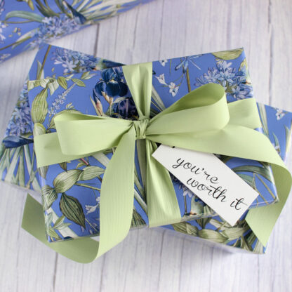 Mint Floral Wrapping Paper