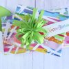 HAPPY B'DAY SCRIPT <br>White Gift Tag 100pk - Image 2