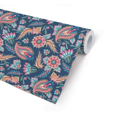 Blue Paisley Wrapping Paper
