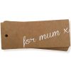 For Mum - Cursive Kraft Gift Tag