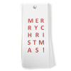 Merry Christmas! White Gift Tag