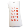 CHRISTMAS LETTERS MIX <br>White Gift Tags 300pk - Image 5