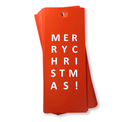 Merry Christmas! Red Gift Tag